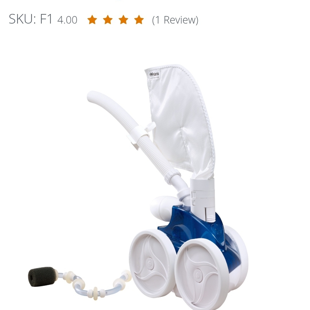 Polaris White and Blue Pool Cleaner